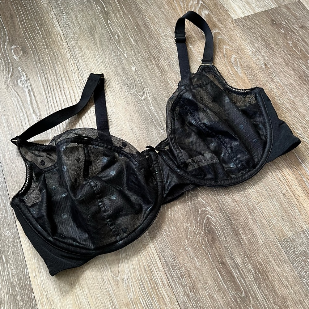 Cacique Black Lace Bra 42DD